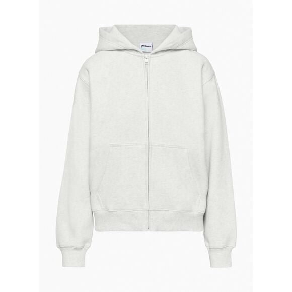 Tna Tops - Aritzia TNA Sweatfleece Terry Fleece Boyfriend Fit Hoodie White L